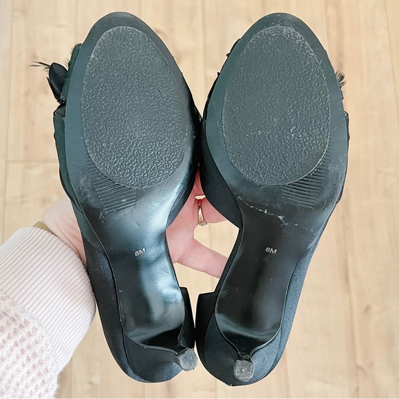 EUC Vianni Collection satin open toe d’orsay kitten heels, size 8 - Picture 6 of 6